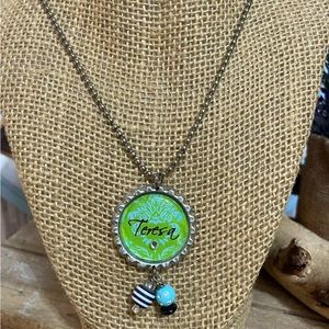 Personalized Teresa Name Charm Necklace NEW!